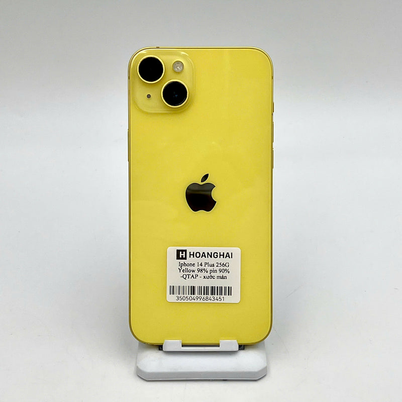 iPhone 14 Plus 256GB Gold 98% battery 90% Apple International (Scratched screen) - HH3451 