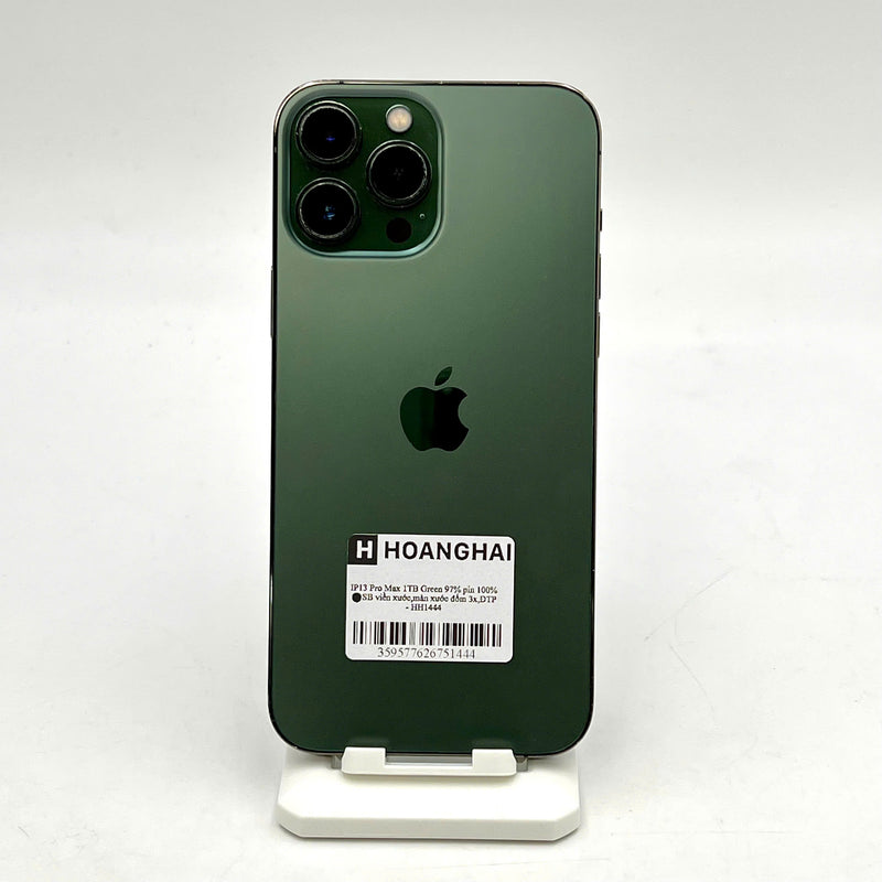 iPhone 13 Pro Max 1TB Green 97% battery 100% The device has paid off all network bills and is used like Apple International (Battery replaced - 3x camera spots, edges, scratched screen) - HH1444 