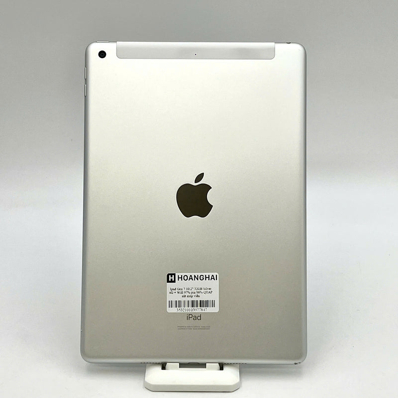 Ipad Gen 7 10.2in 32GB Silver 4G + Wifi 97% battery 96% (dented edges) 