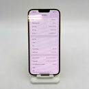 iPhone 14 Plus 128GB Gold 98% battery 100% International from SB (No SB sim, scratched edges and screen, scratched orange edge, DTP) - HH0603 