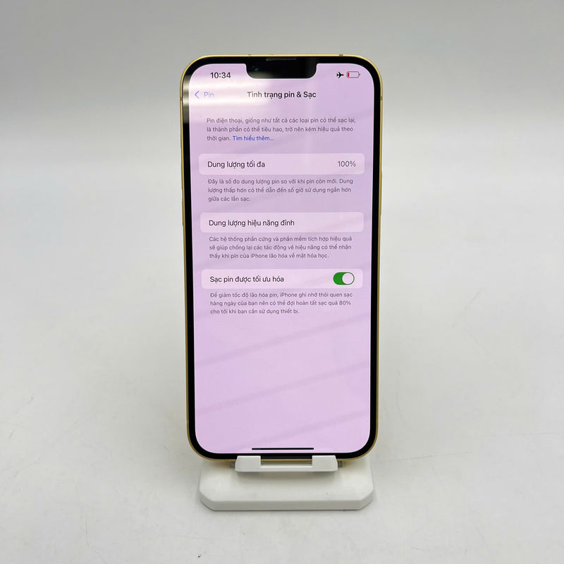 iPhone 14 Plus 128GB Gold 98% battery 100% International from SB (No SB sim, scratched edges and screen, scratched orange edge, DTP) - HH0603 