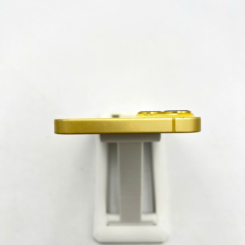 iPhone 14 Plus 128GB Gold 98% battery 100% International from SB (No SB sim, scratched edges and screen, scratched orange edge, DTP) - HH0603 