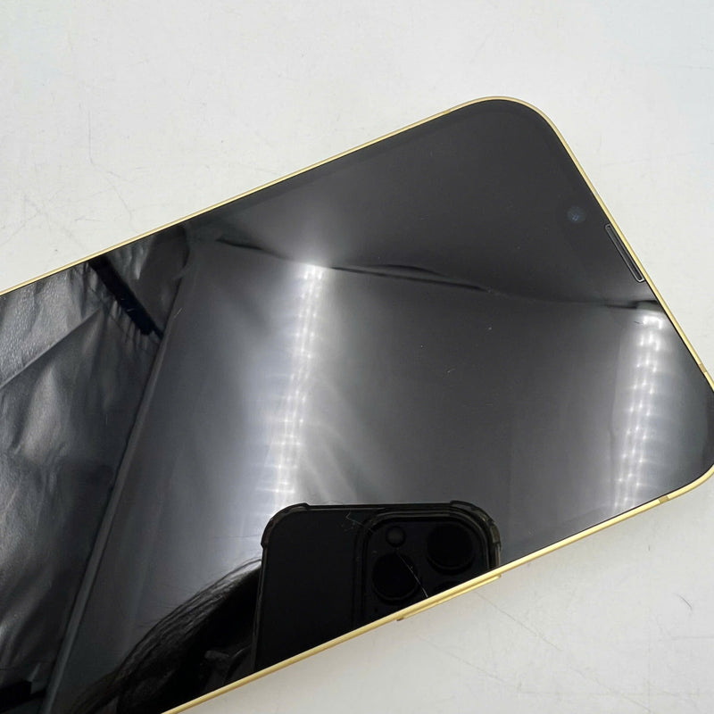 iPhone 14 Plus 128GB Gold 98% battery 100% International from SB (No SB sim, scratched edges and screen, scratched orange edge, DTP) - HH0603 