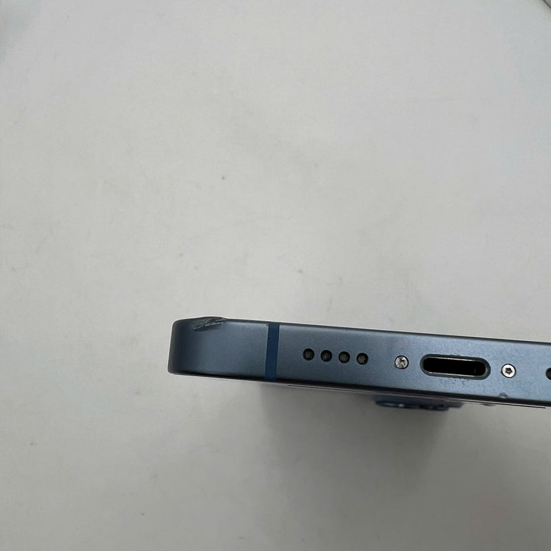 iPhone 14 Plus 256GB Blue 98% battery 100% The device has paid off all network bills and is used like Apple International (scratched orange border, scratched screen, chipped border, DTP) - HH4469 
