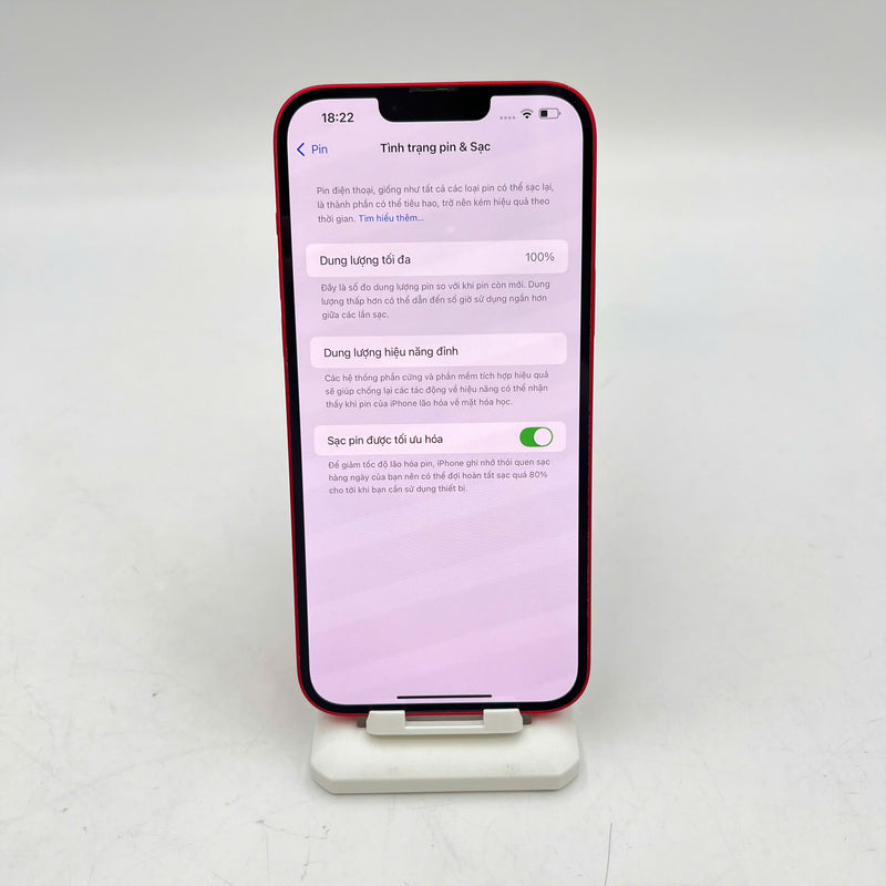 iPhone 14 Plus 128GB Red 98% battery 100% International from AU (No AU sim - Warranty, cracked edges, DTP) - HH3496 