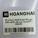 iPhone 14 Plus 128GB Purple 98% battery 100% International from SB (No SB sim - scratched orange border, DTP) - HH0592 