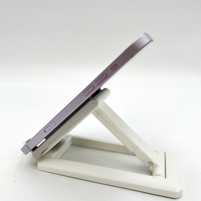 iPhone 14 Plus 128GB Purple 98% battery 100% International from SB (No SB sim - scratched orange border, DTP) - HH0592 
