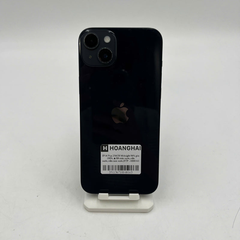 iPhone 14 Plus 256GB Black 98% battery 100% International from SB (No SB sim - scratched screen, scratched edges, scratched orange edges, DTP) - HH8163 