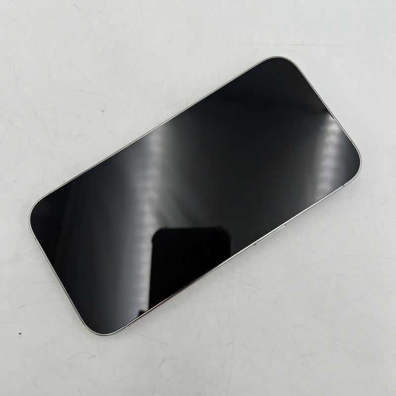iPhone 14 Pro 128GB Silver 98% battery 85% International from SB (No SB sim - Replaced battery - Light scratches on the edge, 0.5x/3x spots) - HH3747 