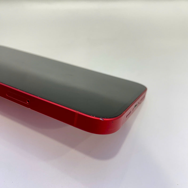 iPhone 14 Plus 128GB Red 98% battery 100% International from DCM (No DCM sim - cracked edge, DTP) - HH7261 