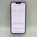 iPhone 14 Plus 128GB Red 98% battery 100% International from DCM (No DCM sim - cracked edge, DTP) - HH7261 