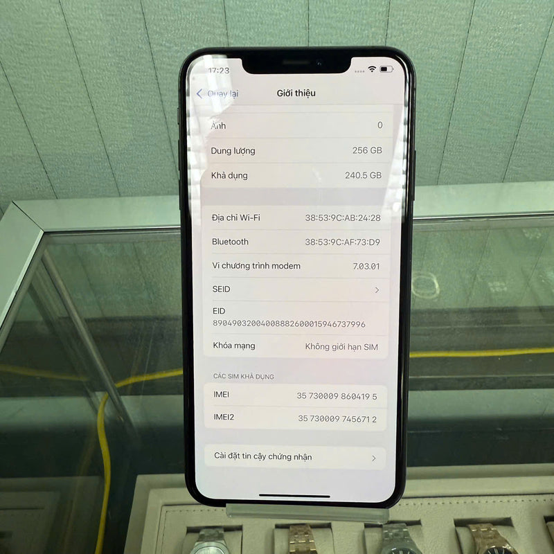 iPhone XS Max 256GB Black 98% battery 98% The device has paid off all network fees and is used as an Apple International (Battery replaced, unknown LK) - HH4195 