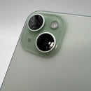 iPhone 15 128GB Green 98% battery 87% International from SB (No SB sim - scratched orange border) - HH1023 
