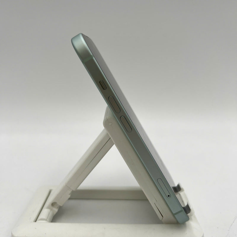 iPhone 15 128GB Green 98% battery 87% International from SB (No SB sim - scratched orange border) - HH1023 