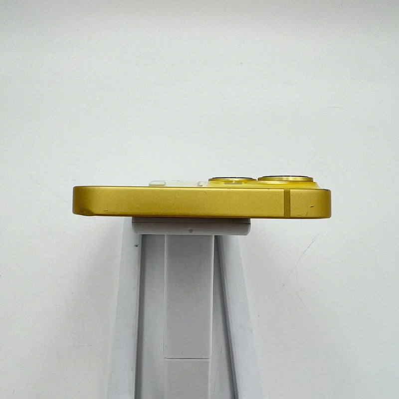 iPhone 14 128GB Gold 98% battery 88% International from DCM (No DCM sim - Scratched screen, dented edges, scratched orange edge) - HH3940 