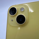 iPhone 14 128GB Gold 98% battery 88% International from DCM (No DCM sim - Scratched screen, dented edges, scratched orange edge) - HH3940 