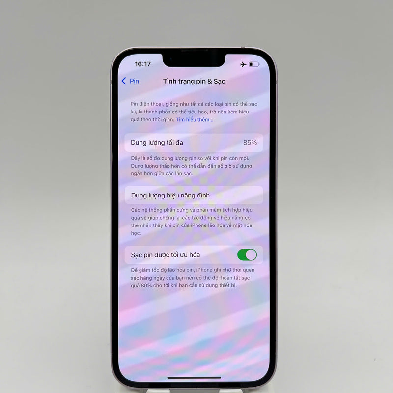 iPhone 14 128GB Purple 98% battery 85% The device has paid off all network bills and is used like an Apple International (scratched edges) - HH0140 