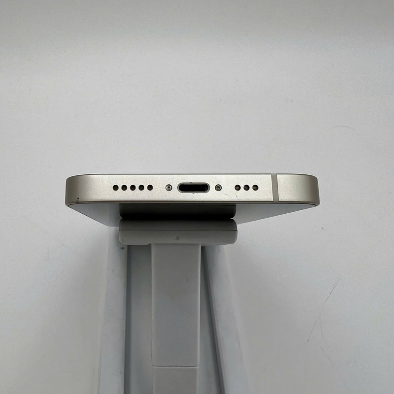 iPhone 14 128GB White 98% battery 87% International from AU (Does not use AU sim - scratched screen, scratched orange edge) - HH9149 