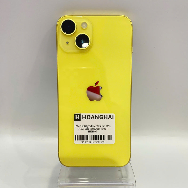 iPhone 14 256GB Gold 98% battery 86% Apple International (scratched edges, scratched screen) - HH1890 