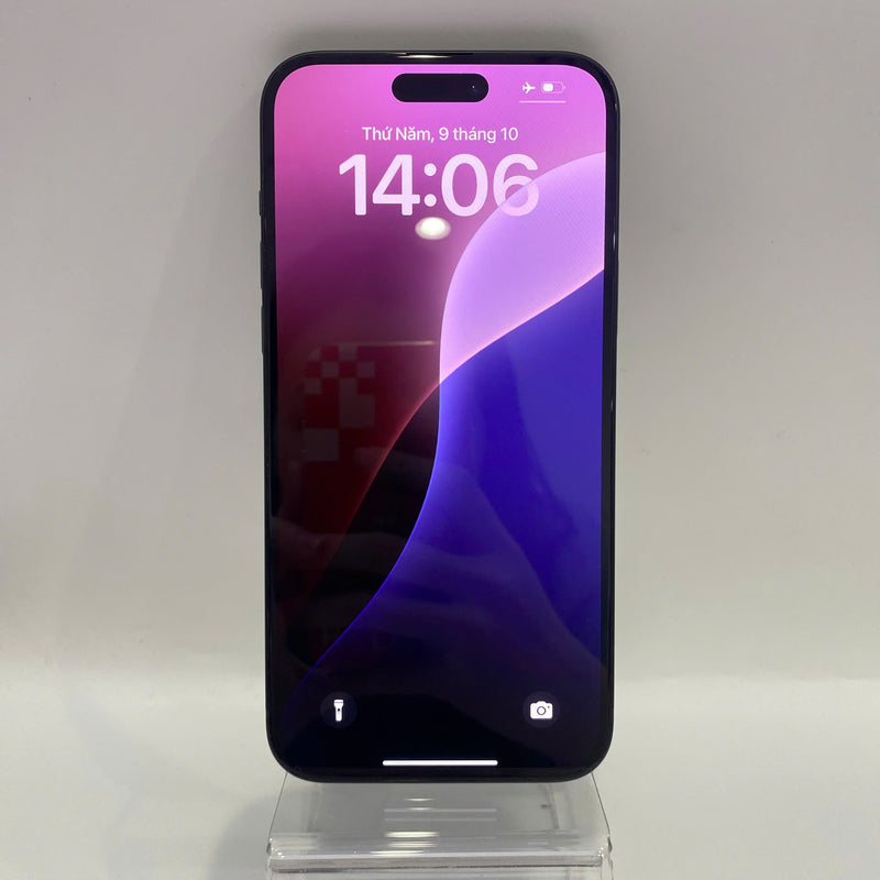 iPhone 15 Plus 128GB Black 98% battery 89% Apple International (scratched screen, dark edges, scratched orange edges) - HH6140 