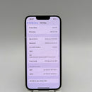 iPhone 13 256GB White 98% battery 87% International from SB (No SB sim - cracked edge) - HH7094 