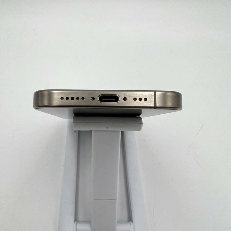 iPhone 15 Pro 256GB Natural 98% battery 86% International from RKT (No RKT sim - scratched screen) - HH0736 