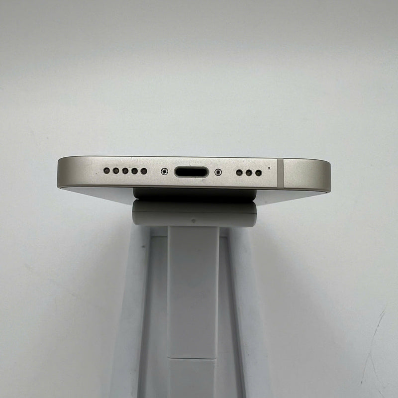 iPhone 13 128GB White 98% battery 90% International warranty from AU (Does not use AU sim - screen and edges are scratched, orange edge is scratched) - HH4669 