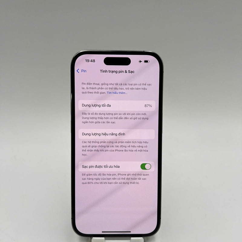 iPhone 14 Pro 256GB Purple 98% battery 87% International from DCM (No DCM sim - scratched edges) - HH6591 