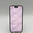 iPhone 14 Pro 256GB Purple 98% battery 87% International from DCM (No DCM sim - scratched edges) - HH6591 