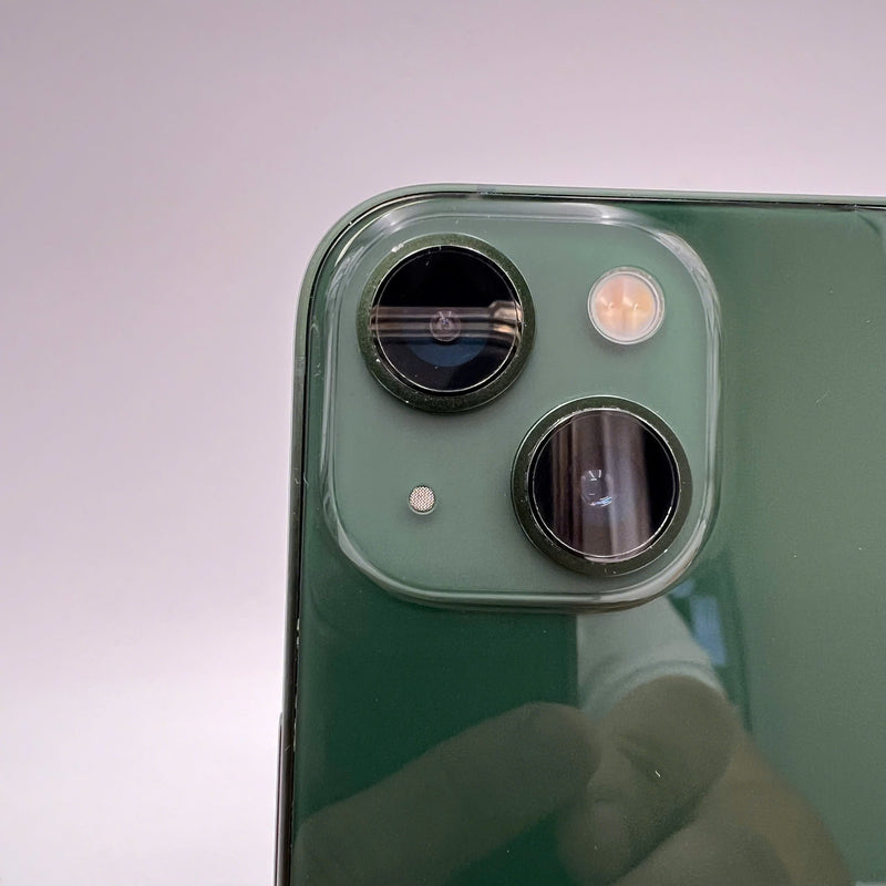 iPhone 13 128GB Green 98% battery 96% International from RKT (No RKT sim - chipped edge, scratched orange edge) - HH1916 