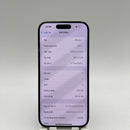 iPhone 15 Pro 256GB Black 98% battery 87% International from AU (Do not use AU sim - scratched paint edges, dark back, 0.5x/3x spots) - HH7140 