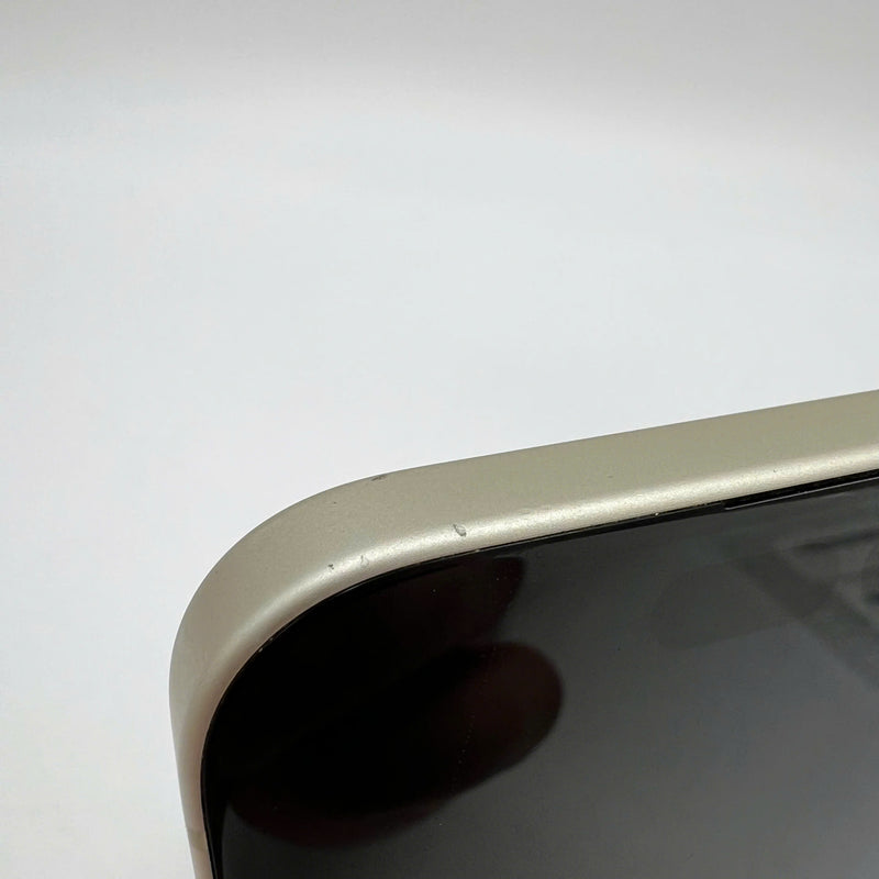 iPhone 15 128GB Gold 98% battery 86% International from DCM (No DCM sim - scratched screen, scratched edges) - HH4780 