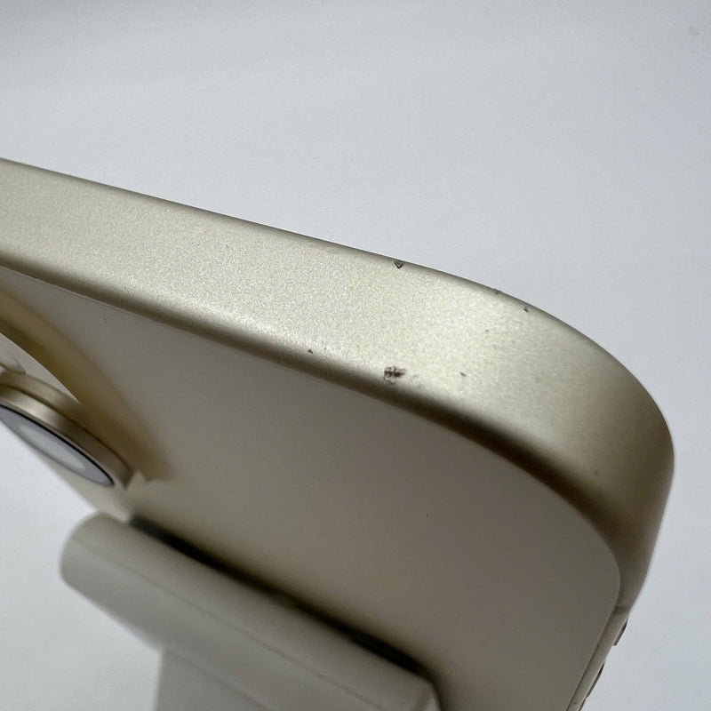 iPhone 15 128GB Gold 98% battery 86% International from DCM (No DCM sim - scratched screen, scratched edges) - HH4780 