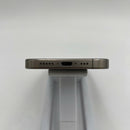 iPhone 15 Pro 128GB Natural 98% battery 86% International from DCM (No DCM sim - 0.5x spots, scratched edges, scratched orange edges) - HH7932 