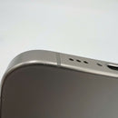 iPhone 15 Pro 128GB Natural 98% battery 86% International from DCM (No DCM sim - 0.5x spots, scratched edges, scratched orange edges) - HH7932 