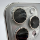 iPhone 15 Pro 128GB Natural 98% battery 86% International from DCM (No DCM sim - 0.5x spots, scratched edges, scratched orange edges) - HH7932 