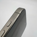 iPhone 15 Pro 128GB Natural 98% battery 86% International from DCM (No DCM sim - 0.5x spots, scratched edges, scratched orange edges) - HH7932 