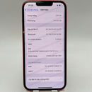 iPhone 14 128GB Red 98% battery 85% International from AU (No AU sim - scratched edge) - HH8378 