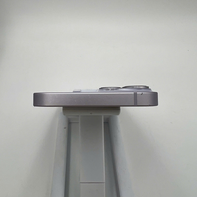 iPhone 14 128GB Purple 98% battery 85% International from SB (No SB sim - chipped edge, 1x spot, scratched orange edge) - HH9394 