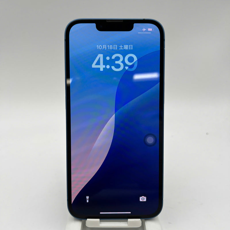 iPhone 13 128GB Blue 98% battery 87% International from SB (No SB sim - scratched edges, dented edges) - HH7225 