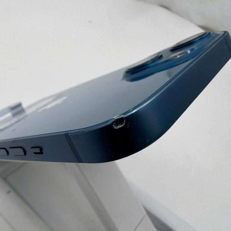 iPhone 13 128GB Blue 98% battery 87% International from SB (No SB sim - scratched edges, dented edges) - HH7225 