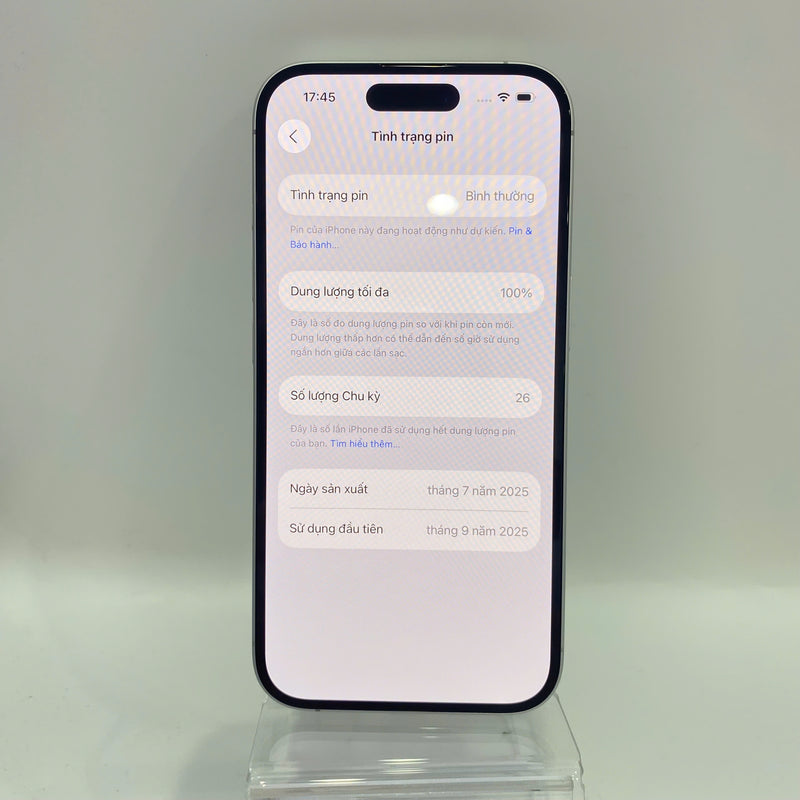 iPhone 16 128GB White 99% battery 100% The device has paid all network fees and is used as an international Apple - HH9154 