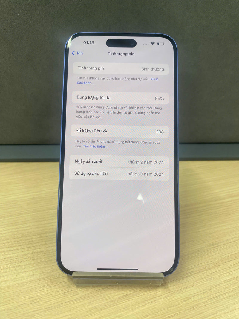 iPhone 16 Plus 256GB Blue 99% battery 95% International Apple - HH4538 