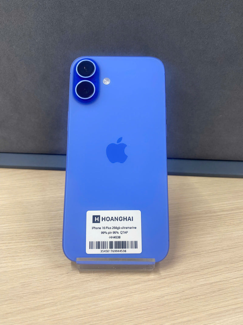 iPhone 16 Plus 256GB Blue 99% battery 95% International Apple - HH4538 