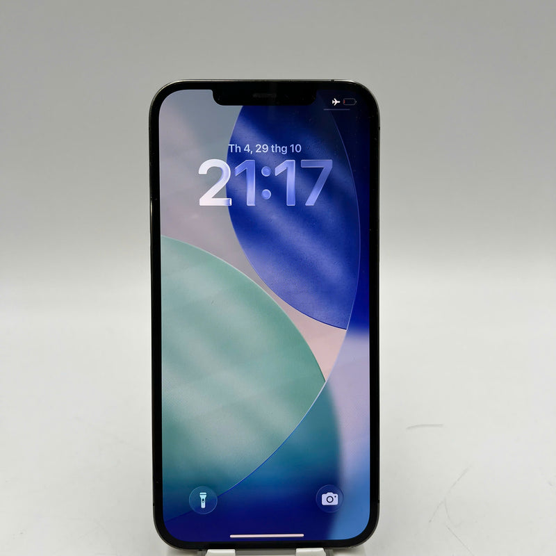 iPhone 12 Pro Max 128GB Black 98% battery 100% The device has paid all network fees and is used like Apple International (Battery replaced, dented, scratched edges, dark back) - HH0441 