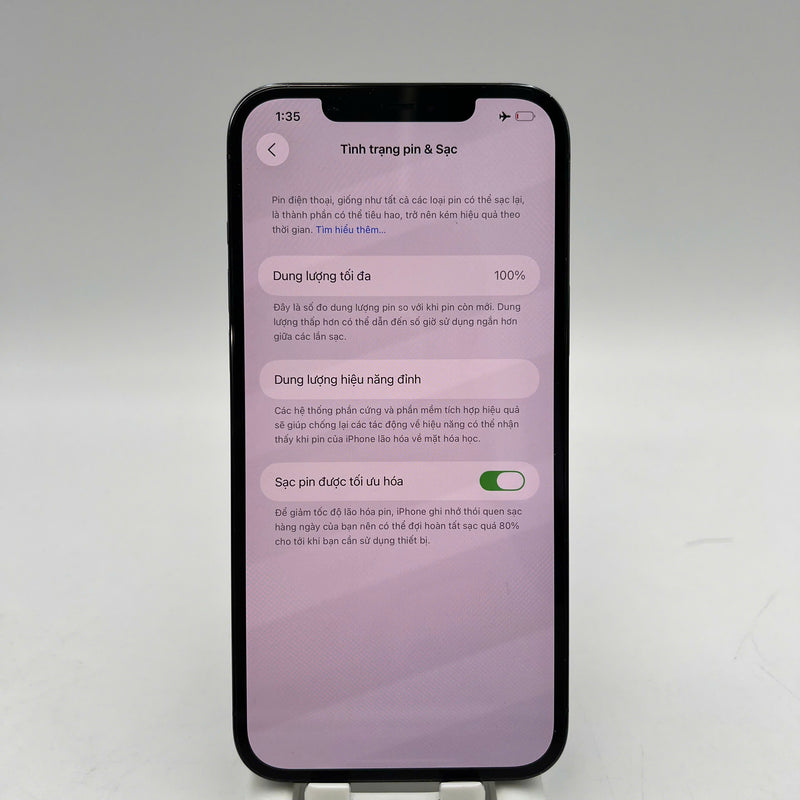 iPhone 12 Pro Max 128GB Blue 98% battery 100% The device has paid off all network fees and is used like an Apple International (Battery replaced, scratched screen, scratched orange edge) - HH9827 