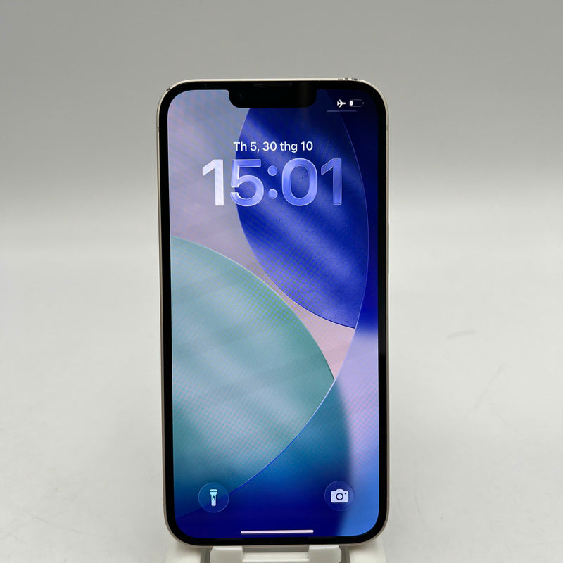 iPhone 14 128GB White 98% battery 100% Apple International (Replaced battery, chipped edge) - HH0133 