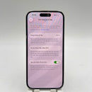 iPhone 14 Pro 128GB Purple 98% battery 100% International from DCM (No DCM sim used - Battery replaced, 0.5x/3x spots, scratches on orange edge, scratches on paint edge - HH4287 