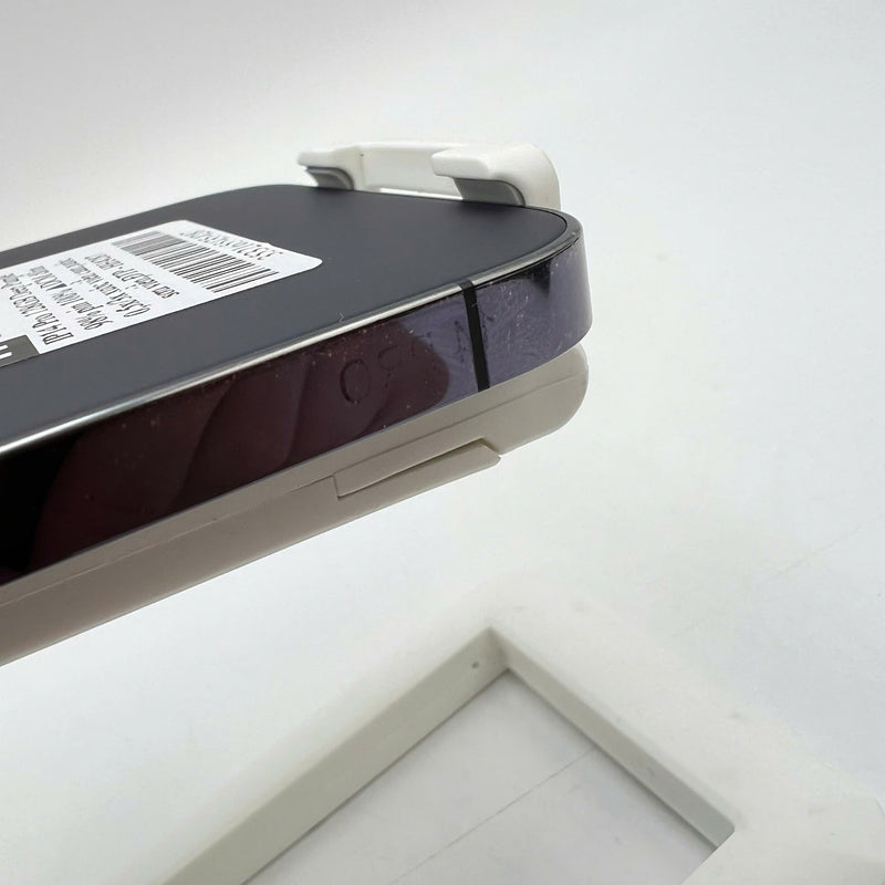 iPhone 14 Pro 128GB Purple 98% battery 100% International from DCM (No DCM sim used - Battery replaced, 0.5x/3x spots, scratches on orange edge, scratches on paint edge - HH4287 