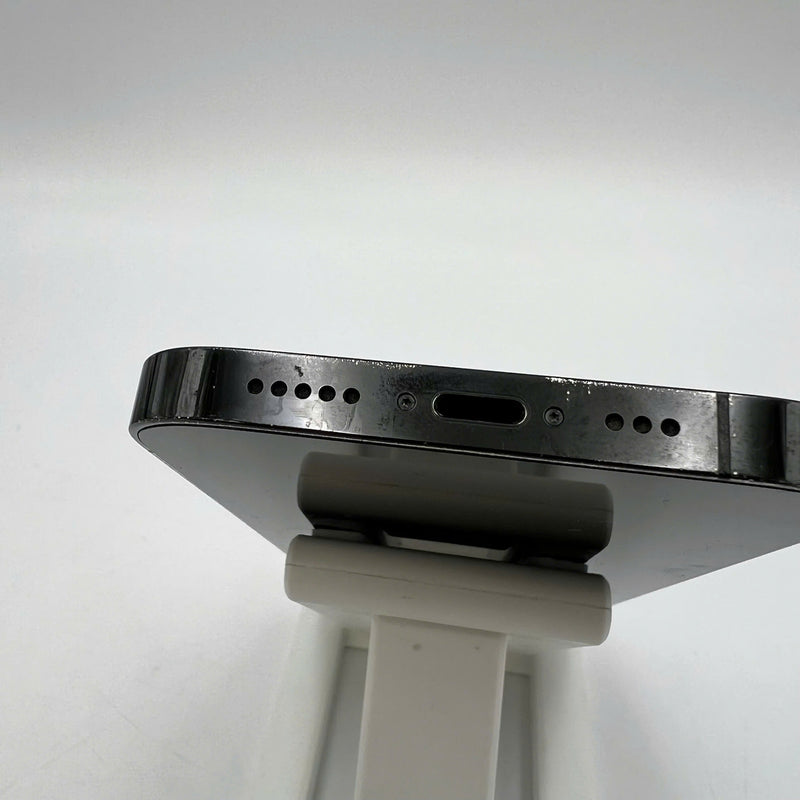 iPhone 14 Pro 256GB Black 97% battery 100% International from AU (No AU sim - Battery replaced, 0.5x/3x spots, bad scratches on the edge, scratched orange edge) - HH9729 